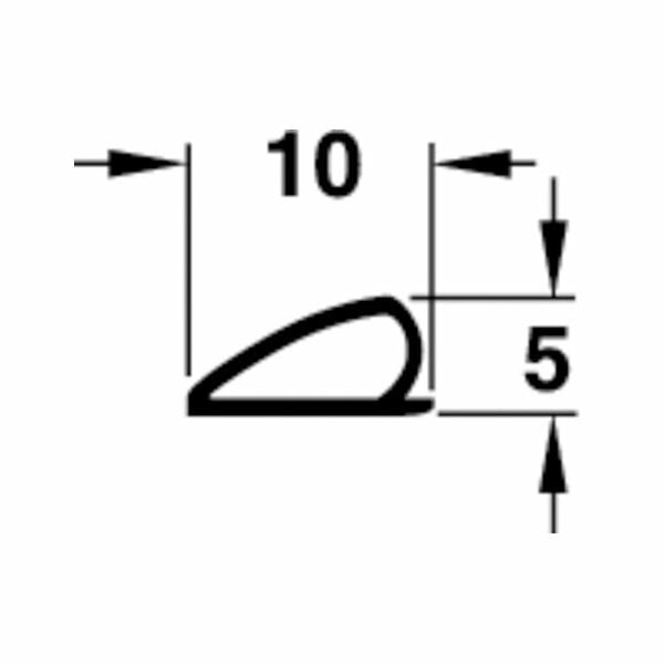 Hafele TPE 4.10 Universal Tipi Kapı Fitili 10mm, Bej Renk