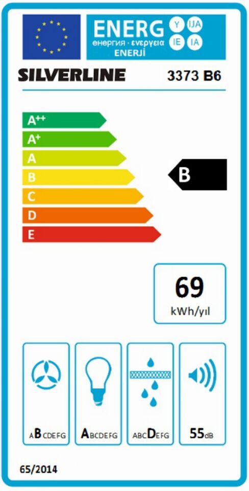 Silverline 3373 60 cm Misto Davlumbaz Beyaz