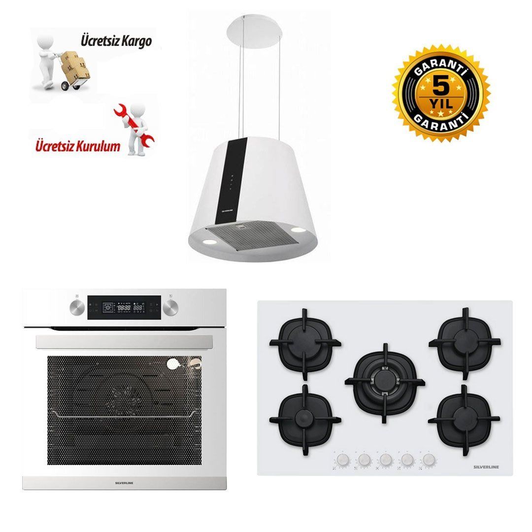 Silverline Ankastre Set 17 ( 6505W01 Fırın-4386 Dav-5426W01Ocak)