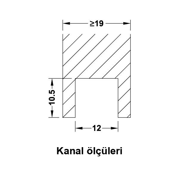 Hafele Slide Bağlantı Rayı Pimi (20 Adet), Beyaz