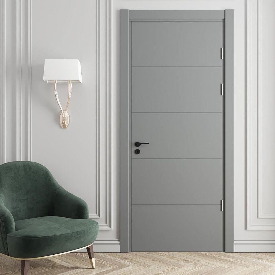 Teta Home Spil Amerikan Panel Kapı Oda - Gri - 87x203 - 14/17