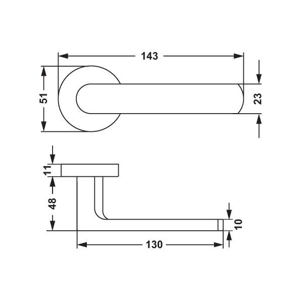 Hafele Kapı Kolu Merıt Mat Krom