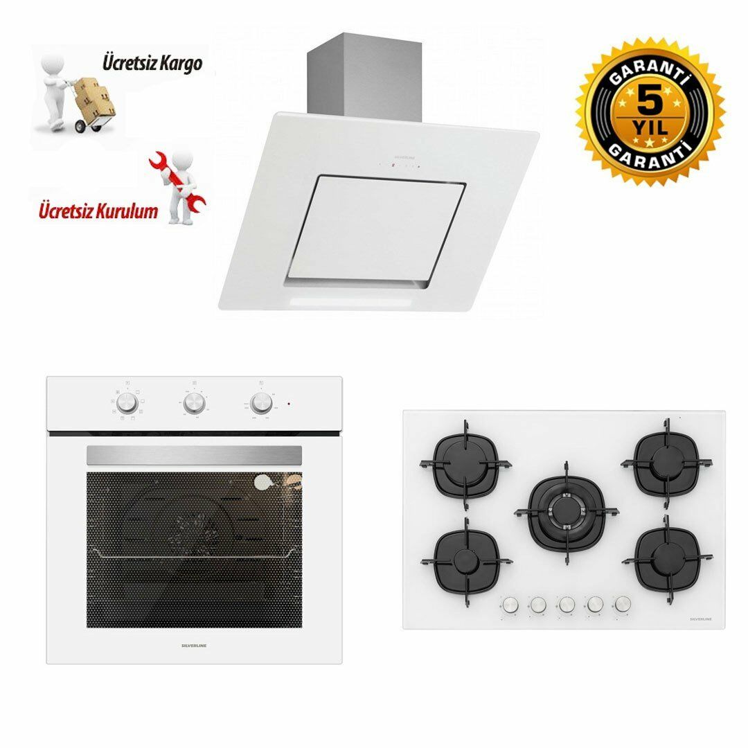 Silverline Ankastre Set 6 (3261 Dav-6503W01 Fırın-5365W01 Ocak)