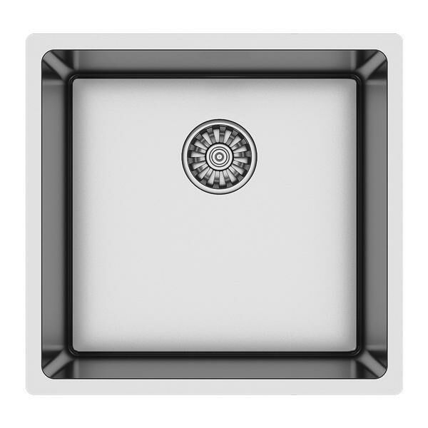 Hafele Novara03 Eviye 440x440mm, Parlak Paslanmaz Çelik Renk (Sifonsuz)