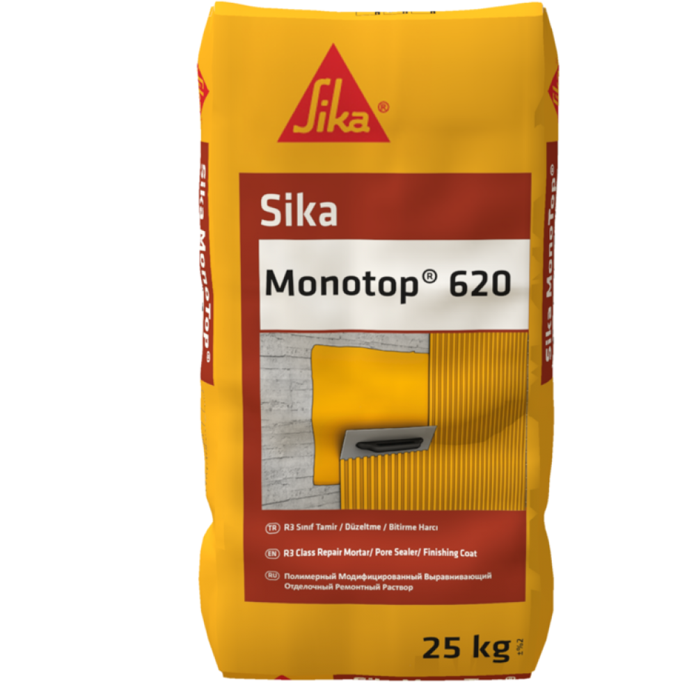 Sika MonoTop-620 - R3 Sınıfı Tamir / Düzeltme / Bitirme harcı 25 Kg