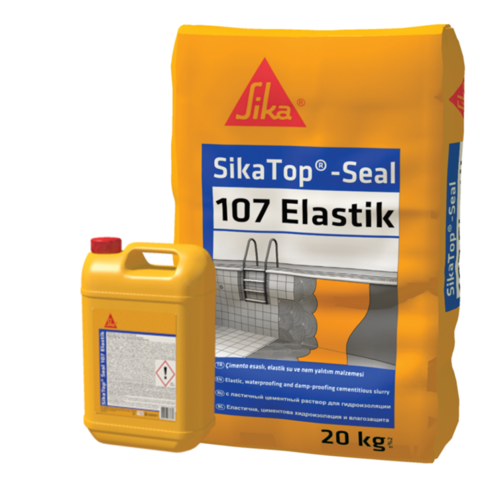 SikaTop - Seal 107 Elastik - Çimento Esaslı Elastik Su ve Nem Yalıtım Malzemesi 30 Kg