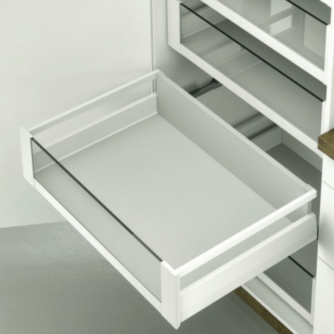 Hafele İç Çekmece Seti 90'lık Modül İçin Kare Bordürlü 35'lik Antrasit