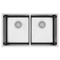 Hafele Novara07 Eviye Seti 740x440mm Paslanmaz Çelik Parlak (Sifonsuz)