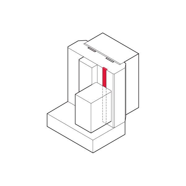 Hafele Yangın/Duman Fitili 10x4x2100mm Kahve Renk