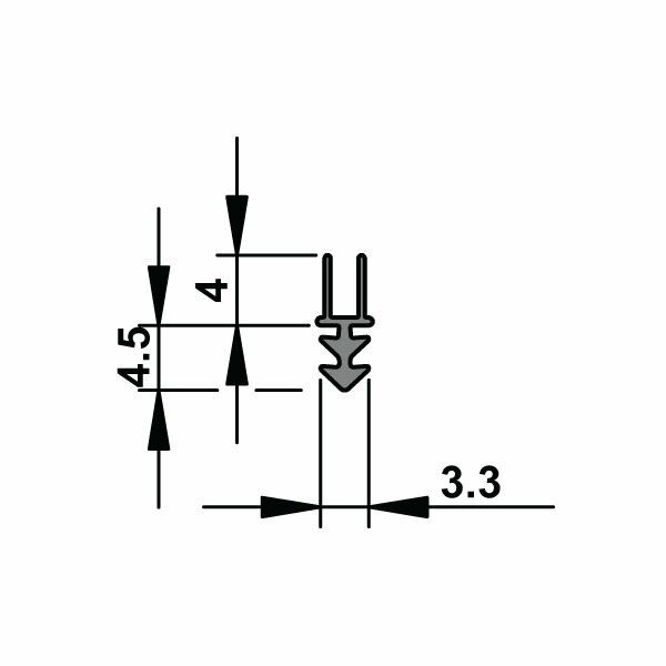 Hafele Yangın Fitili 3,5X10X2100mm Kahve Renk