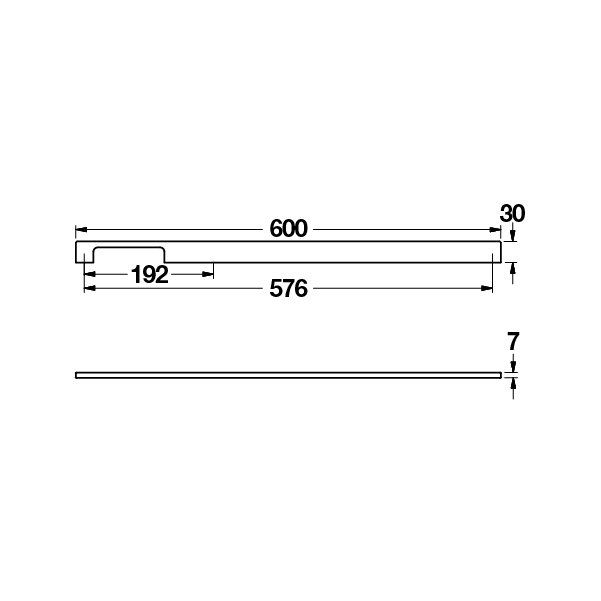Hafele Mobilya Kulpu Mia Side2 600mm Parlak Krom
