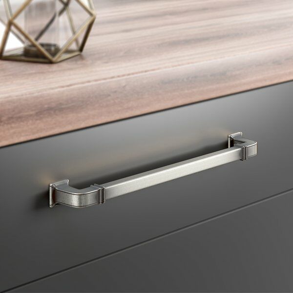 Hafele Mobilya Kulpu Norman 224mm Antik Gümüş