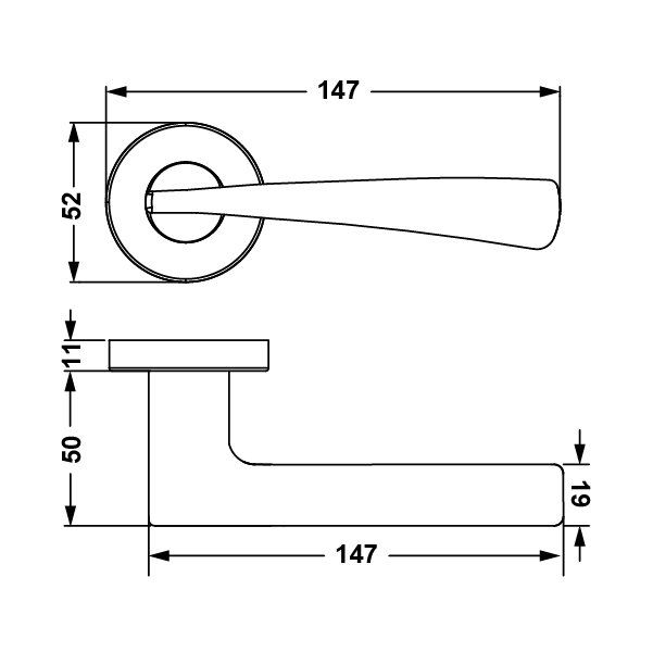Hafele Kapı Kolu Seti Milano Barelli Antik Bronz