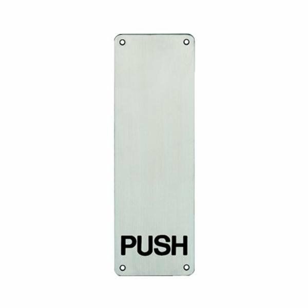 Hafele İtme Plakası 1,5x100x300mm Mat Paslanmaz Çelik Renk
