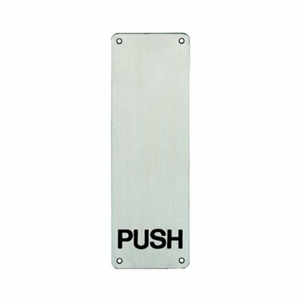Hafele İtme Plakası 1,5x100x300mm Mat Paslanmaz Çelik Renk