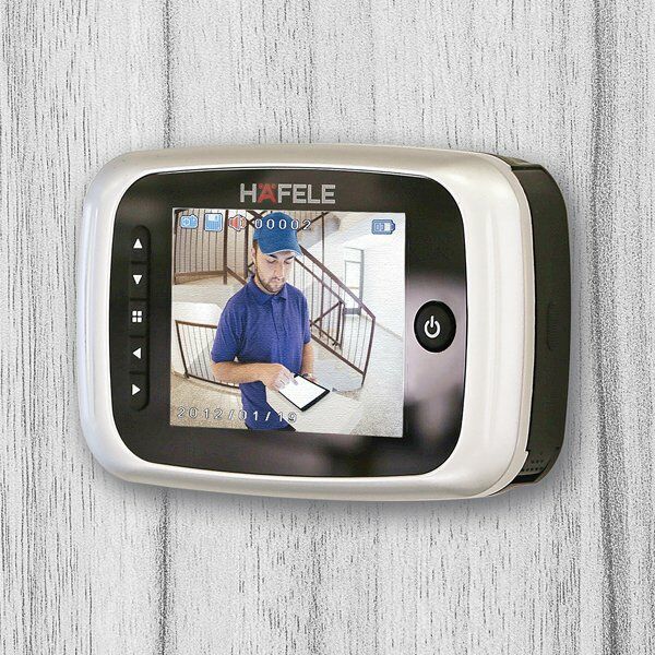 Hafele Vision Sd Elektronik Kapı Dürbünü, Paslanmaz Çelik Renk