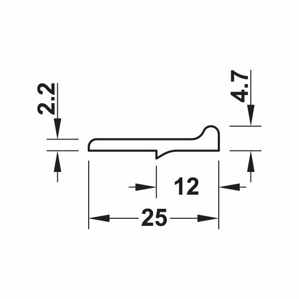 Hafele Kapak Binisi Vidalı Beyaz 4,8Mm/2,5M