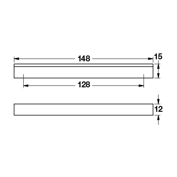 Hafele Mobilya Kulpu Dakota 128mm Parlak Krom