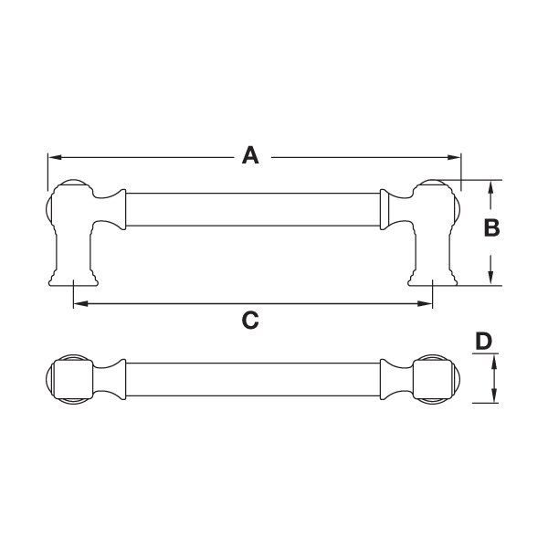 Hafele Mobilya Kulpu Pinet 160mm Antik Bronz