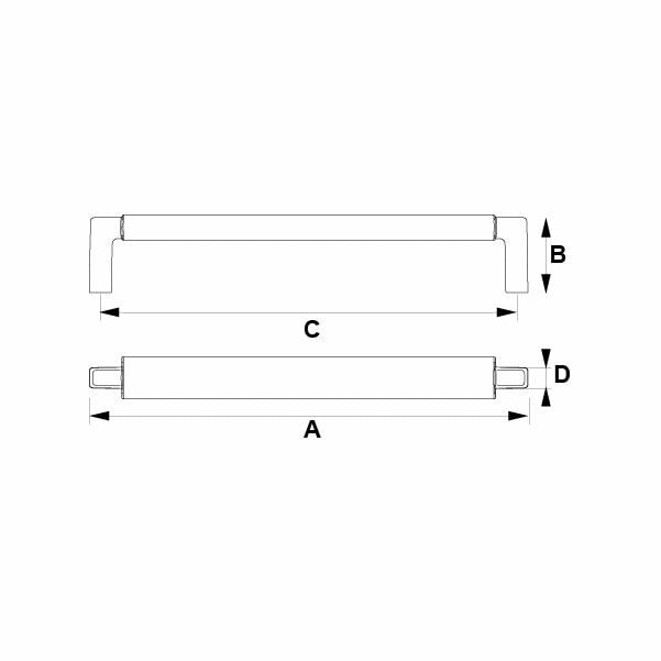 Hafele Mobilya Kulpu Marco 320mm Antrasit