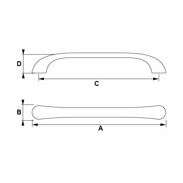 Hafele Mobilya Kulpu Split 320mm Antrasit