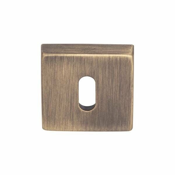 Hafele Kare Oda Kapı Kolu Rozeti 50mm, Antik Bronz Renk