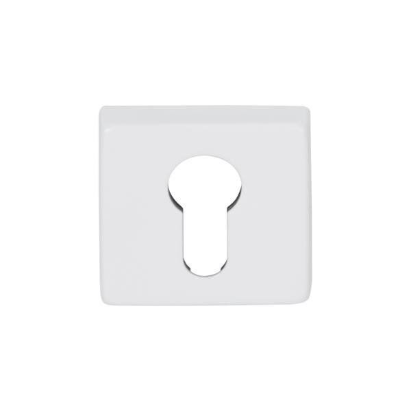 Hafele Kare Barelli Kapı Kolu Rozeti 50mm, Beyaz Renk