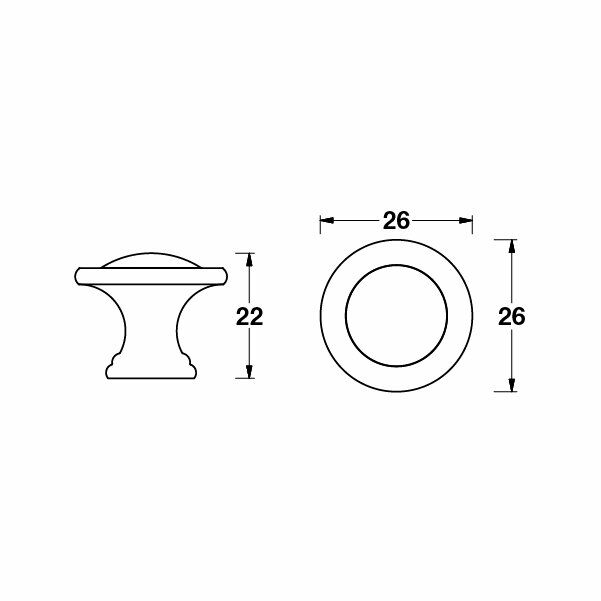 Hafele Düğme Kulp Roy Jr. Antik Bronz
