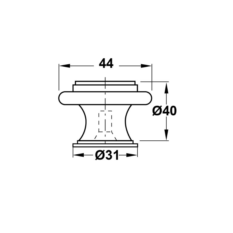 Hafele Zemine Monte Kapı Stoperi, Parlak Pirinç Renk