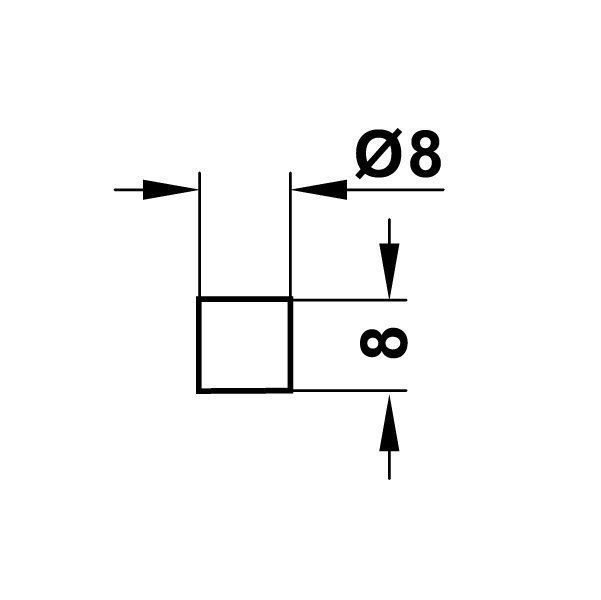 Hafele Mıknatıs 3kg 8mm, Galvaniz Renk