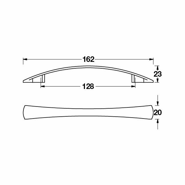 Hafele Mobilya Kulpu Neal 128mm Paslanmaz Çelik