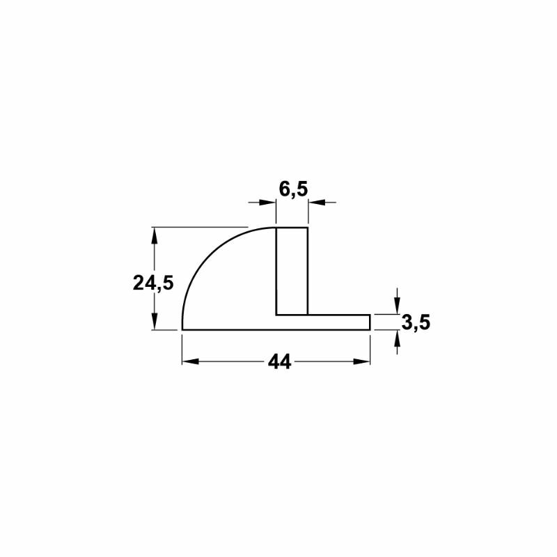 Hafele Zemine Monte Kapı Stoperi, Mat Siyah Renk
