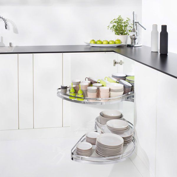 Hafele LeMans II Kiler Set Krom Sol 45/60-75cm