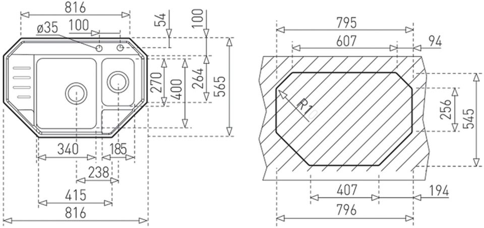 Teka Stage 60 E Paslanmaz Çelik Eviye - 40108253