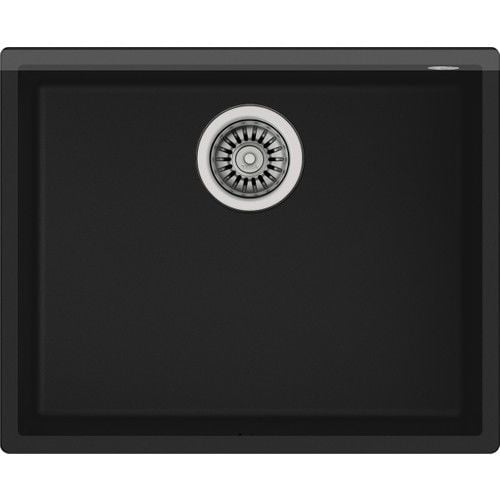 Teka SQUARE 50.40 TG SP BLACK Tezgahaltı Granit Eviye Siyah 50 cm