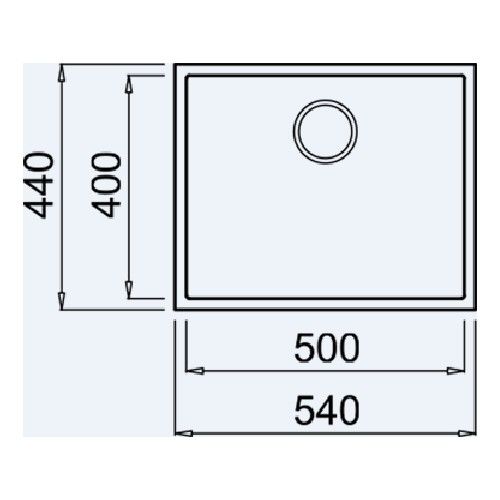 Teka SQUARE 50.40 TG SP BLACK Tezgahaltı Granit Eviye Siyah 50 cm