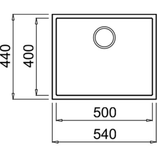 Teka SQUARE 50.40 TG STONE GREY Tezgahaltı Granit Eviye Gri 50 cm