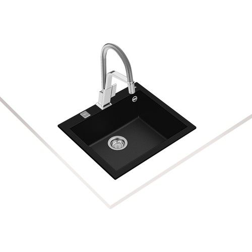 Teka Forsquare Tg Tezgahüstü Granit Evye Siyah 50 x 40 cm