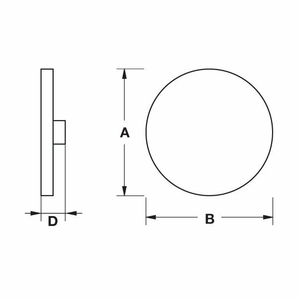 Hafele Düğme Kulp Hedge 50mm Antik Bronz