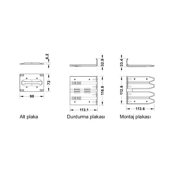 Hafele Frame Fix Kapı Kasası Montaj Elemanı