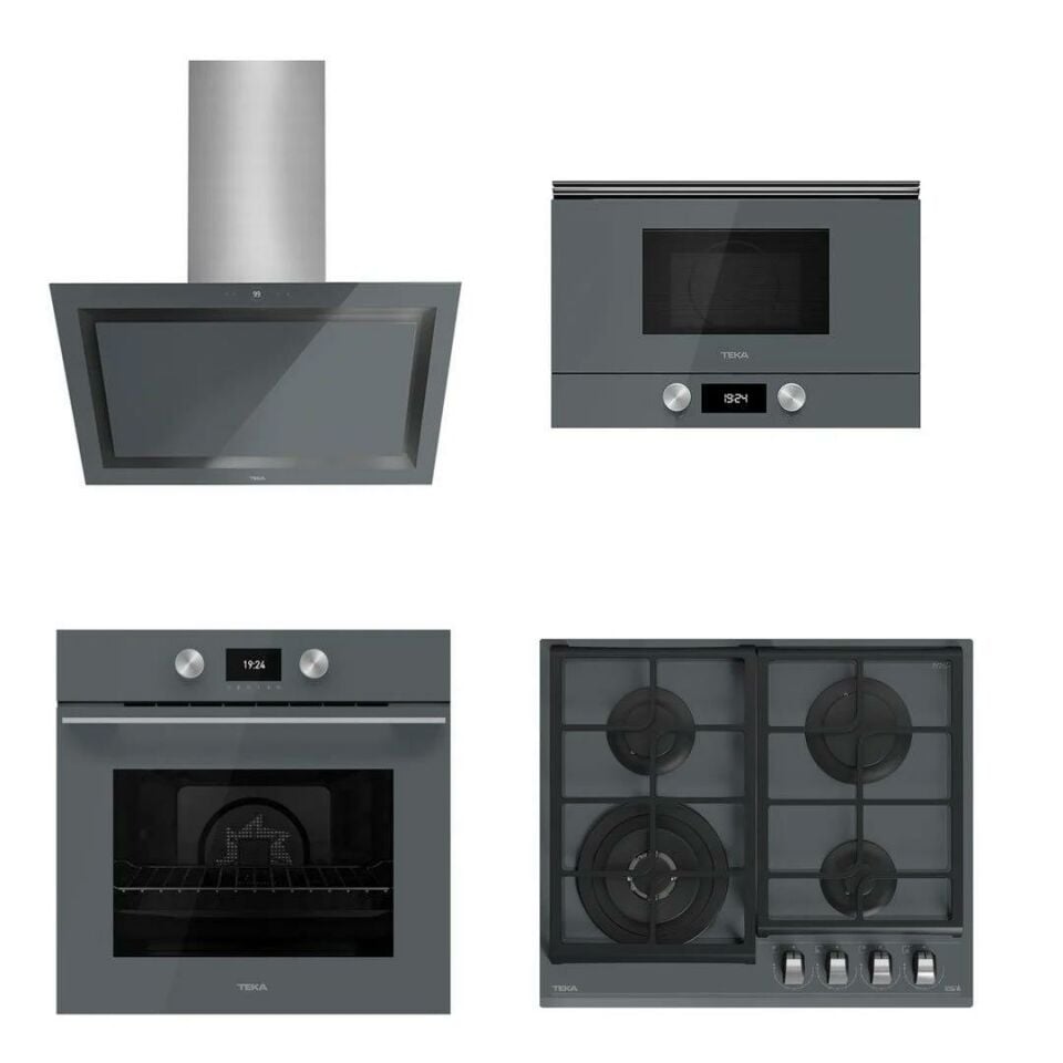 Teka Ankastre Set15 (Hlb 8600 Fırın-Ml 8220 Mikrodalga Fırın-Gzc 64320 Ocak-Dlv 68660 Dav)