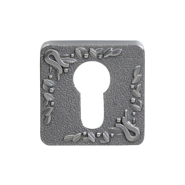 Hafele Barelli Kare Kapı Kolu Rozet, Antik Gümüş Renk