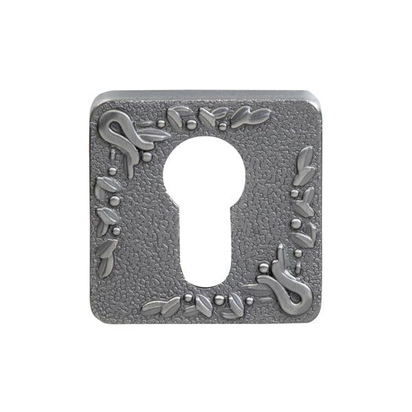 Hafele Barelli Kare Kapı Kolu Rozet, Antik Gümüş Renk