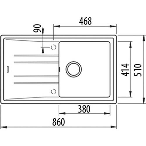 Teka Stone 50 B-Tg 1 Gözlü Stone Gri Tezgah Üstü Eviye