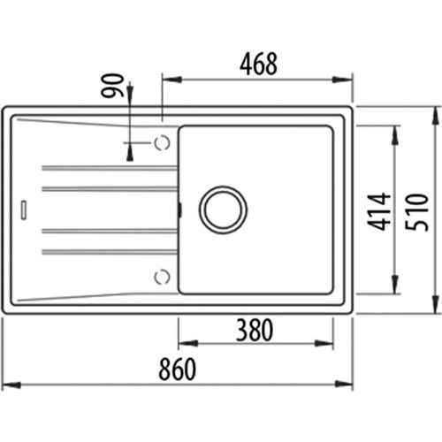 Teka Stone 50 B-Tg 1 Gözlü Stone Gri Tezgah Üstü Eviye
