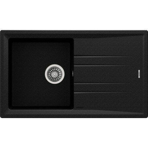 Teka STONE 50 B-TG METALLIC BLACK Ankastre Kumanda Sifonlu Granit Eviye Metalik Siyah 86 cm