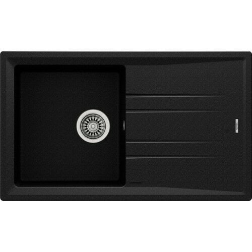 Teka STONE 50 B-TG METALLIC BLACK Ankastre Kumanda Sifonlu Granit Eviye Metalik Siyah 86 cm