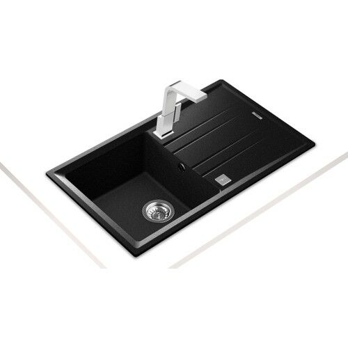 Teka STONE 50 B-TG METALLIC BLACK Ankastre Kumanda Sifonlu Granit Eviye Metalik Siyah 86 cm