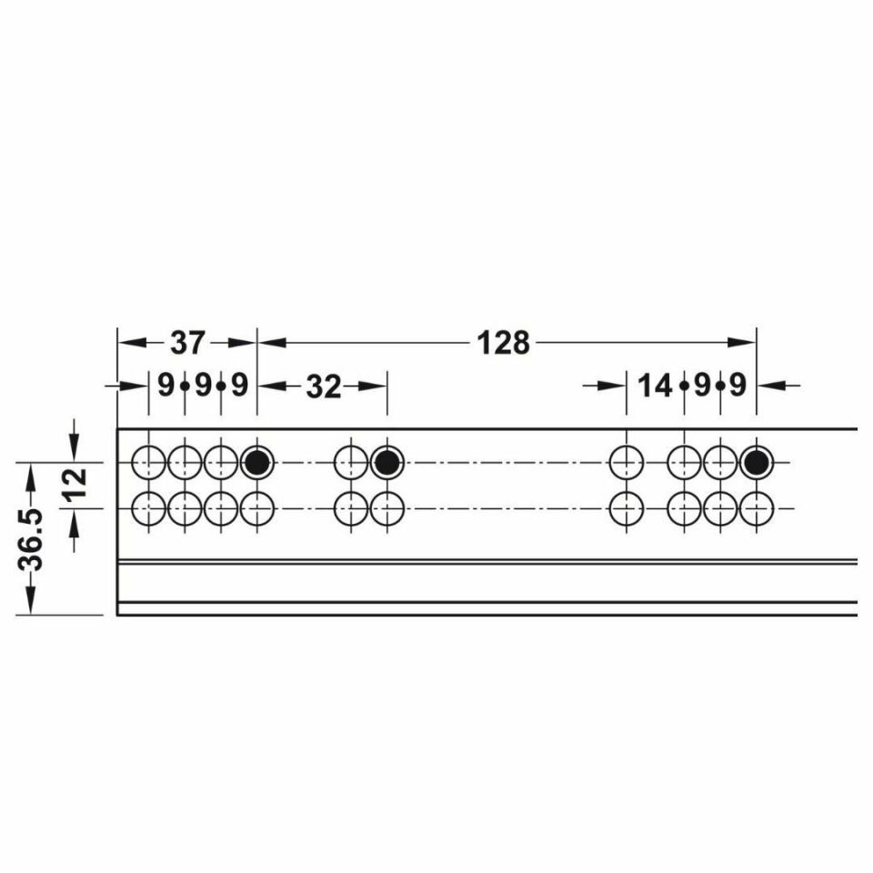 Hafele Mx Um A30 Gizli Ray Tam Aç. Yvş Snk 300