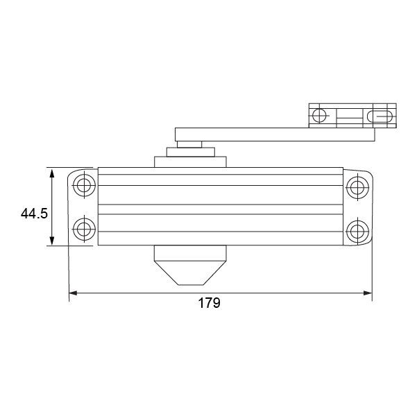 Hafele DCL10 Kapı Kapatıcı F, EN3, Gümüş